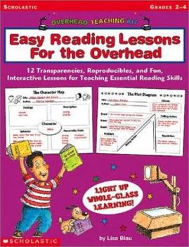 Paperback Easy Reading Lessons for the Overhead: 12 Transparencies, Reproducibles, and Fun, Interactive Lessons for Teaching Essential Reading Skills [With 12 T Book