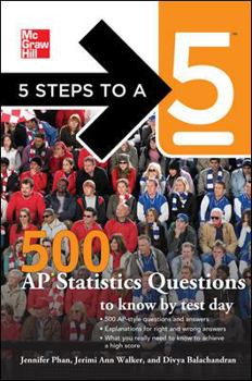 Paperback 500 AP Statistics Quesitons to Know by Test Day Book