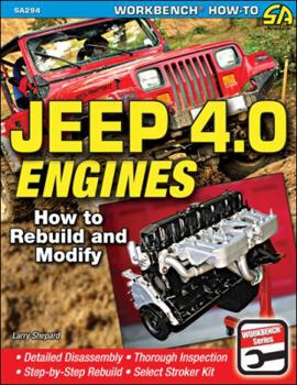 Paperback Jeep 4.0 Engines: How to Rebuild and Modify Book
