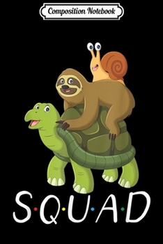 Paperback Composition Notebook: Funny Cute Sloth - Turtle - Snail Squad Slow Gift Halloween Journal/Notebook Blank Lined Ruled 6x9 100 Pages Book
