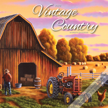 Calendar Vintage Country 2022 Square Book