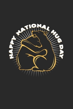 Happy national hug day: 6x9 National Hug Day | lined | ruled paper | notebook | notes