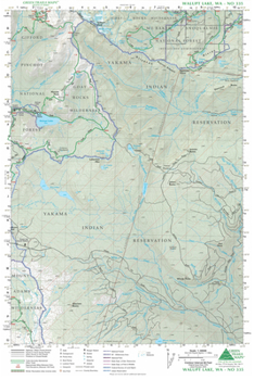 Map Walupt Lake, Wa No. 335 Book