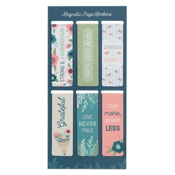 Misc. Magnetic Pagemarker Set Floral Garden Book