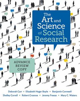 Paperback The Art and Science of Social Research: Advance Review Copy Book