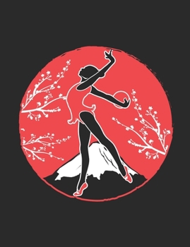 Rhythmic Gymnast with Ball: Gymnastics Notebook For Girls, Blank Paperback Composition Book For Gymnast To Write In, 150 Pages, college ruled