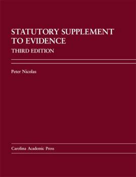 Hardcover Statutory Supplement to Evidence: Book