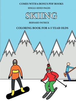 Paperback Coloring Book for 4-5 Year Olds (Skiing) Book