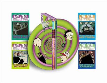 Time Warp Trio Gift Set, Books 1-4 (Knights of the Kitchen Table; The Not-So-Jolly Rodger; The Good, the Bad, and the Goofy; Your Mother Was a Neanderthal) - Book  of the Time Warp Trio