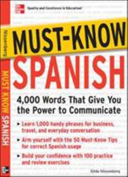 Paperback Must-Know Spanish: Essential Words for a Successful Vocabulary Book