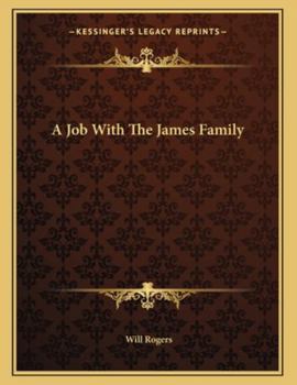 Paperback A Job with the James Family Book