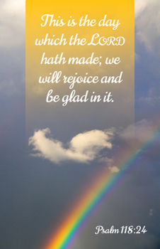 Paperback General Worship Bulletin: Glad (Package of 100): Psalm 118:24 (Kjv) Book