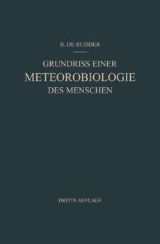 Paperback Grundriss Einer Meteorobiologie Des Menschen: Wetter- Und Jahreszeiteneinflüsse [German] Book