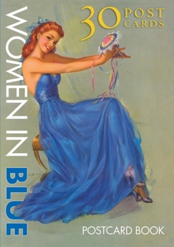 Cards Women in Blue Postcard Book: 30 Post Cards Book