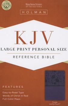 Imitation Leather Large Print Personal Size Reference Bible-KJV [Large Print] Book
