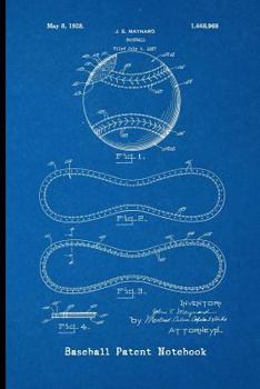 Paperback Baseball Patent Notebook Book