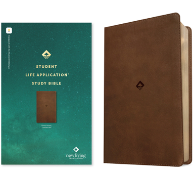 Imitation Leather NLT Student Life Application Study Bible, Filament Enabled (Leatherlike, Rustic Brown, Red Letter) Book