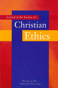 Paperback Journal of the Society of Christian Ethics Book