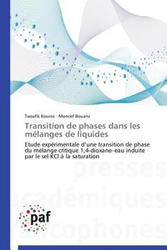 Paperback Transition de Phases Dans Les Mélanges de Liquides [French] Book