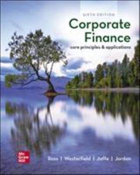 Paperback Ross, S: ISE Corporate Finance: Core Principles and Applicat Book