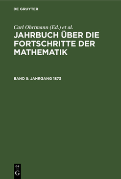 Hardcover Jahrgang 1873 [German] Book