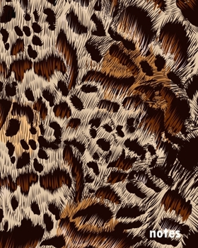 notes: College Ruled Composition Notebook : Animal Print : Leopard : Paperback