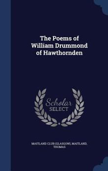 Hardcover The Poems of William Drummond of Hawthornden Book