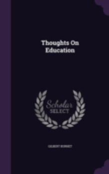 Hardcover Thoughts On Education Book