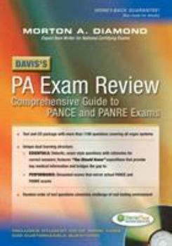 Paperback Davis's PA Exam Review: Focused Review for the PANCE and PANRE [With CDROM] Book