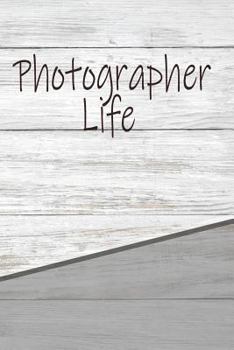 Photographer Life: Personalized Rustic Isometric Dot Notebook 120 pages 6"x9"