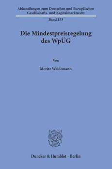 Paperback Die Mindestpreisregelung Des Wpug [German] Book