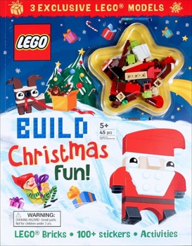 Paperback Lego Iconic: Build Christmas Fun! [With 100+ Stickers and Minifigure] Book