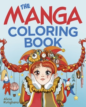 Paperback The Wonderfully Weird Manga Coloring Book