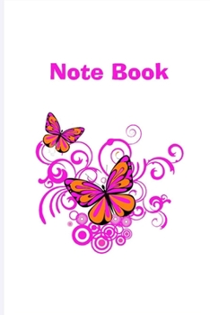Paperback Pink Butterfly Note Book: Beautiful Butterfly For Your Writing Book