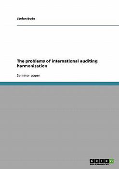 Paperback The problems of international auditing harmonisation Book