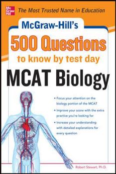 Paperback McGraw-Hill's 500 MCAT Biology Questions to Know by Test Day Book