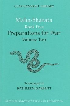Hardcover Mahabharata Book Five (Volume 2): Preparations for War Book