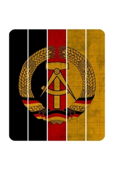 GDR Flag Notebook: Beautiful DDR / GDR Vintage Flags Notebook with 120 checkered pages in Trim size 15,24 x 22,86 cm (6" x 9")