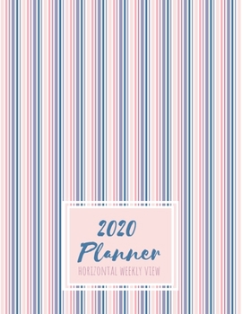 Paperback 2020 Planner Horizontal Weekly View: Minimalist Design Ready for You to Decorate with Your Favorite Planning Accessories Pink purple Lavender Thin Ver Book