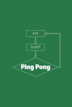 Eat Sleep Ping Pong Loop: Journal with quote "Eat Sleep Ping Pong".