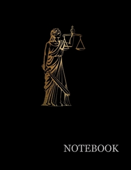 Paperback Justitia Ancient Roman Goddess of Justice Notebook- Ancient Roman Goddess of Justice Notebook Grid Sturdy High Quality Premium White Paper 8.5x11 200 Book