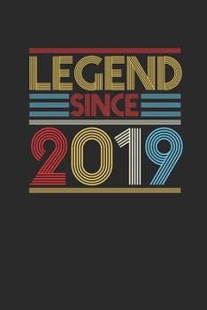 Legend Since 2019: Graph Paper Notebook (6" x 9" - 120 pages) ~ Birthday Themed Notebook for Daily Journal, Diary, and Gift