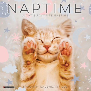 Calendar Naptime (Cats) 2024 7 X 7 Mini Wall Calendar Book