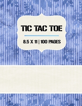 Paperback Tic Tac Toe: Tic Tac Toe Notebook, 100 Pages, Soft Matte Cover, 8.5 x 11 Book