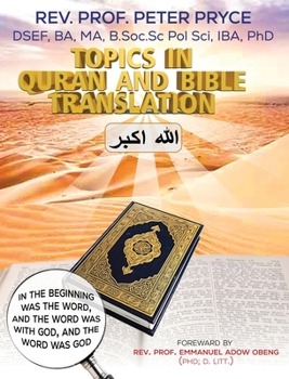 Hardcover Topics in Qur'an and Bible Translation Book