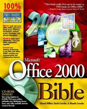 Paperback Microsoft Office 2000 Bible Book