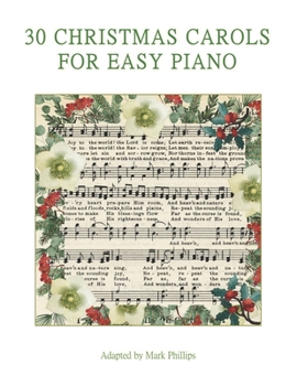 Paperback 30 Christmas Carols for Easy Piano Book