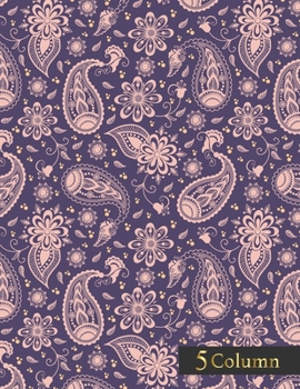 Paperback 5 Column: help you keep track of finances Accounting Ledger Expenses Debits Record-Keeping Home Office School Book