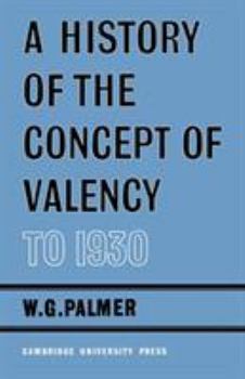 Paperback A History of the Concept of Valency to 1930 Book