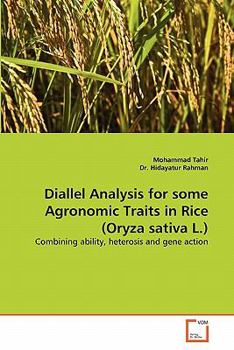 Paperback Diallel Analysis for some Agronomic Traits in Rice (Oryza sativa L.) Book